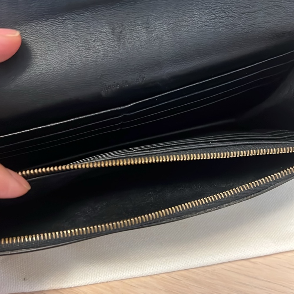 Céline Blue and Beige Leather Clutch - Picture 9 of 9